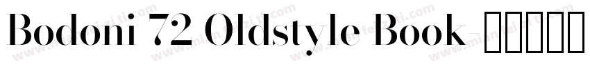 Bodoni 72 Oldstyle Book字体转换